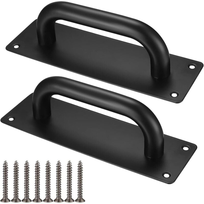 foto del prodotto bebusingoto maniglie per porte scorrevoli, maniglie in acciaio inox con piastra posteriore per fienili, porte in legno e giardini esterni 200 x