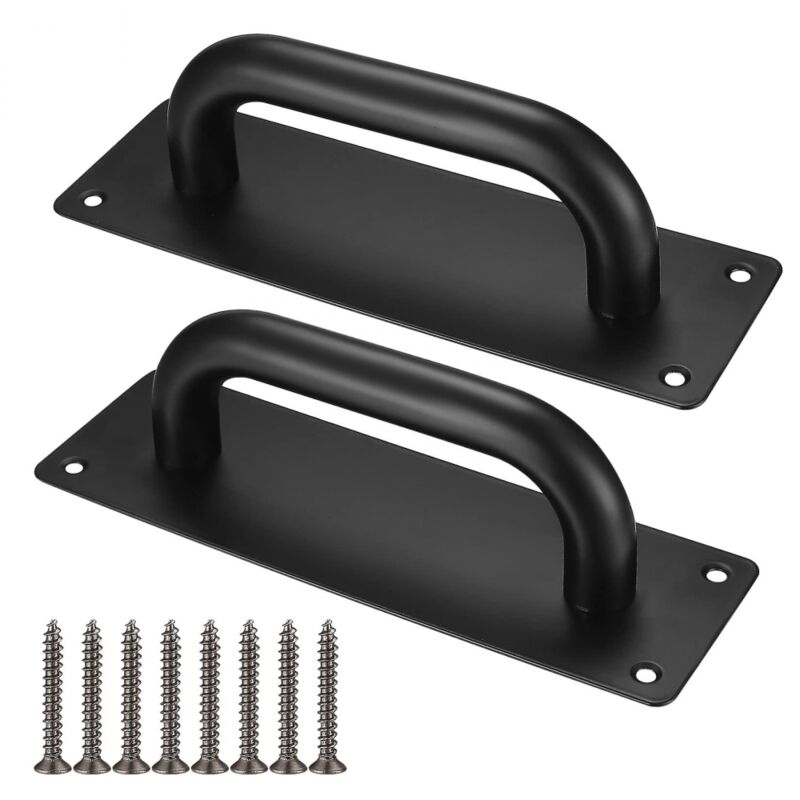 foto del prodotto bebusingoto maniglie per porte scorrevoli, maniglie per porte di armadi in acciaio inox con piastre per fienili, porte in legno, giardino esterno