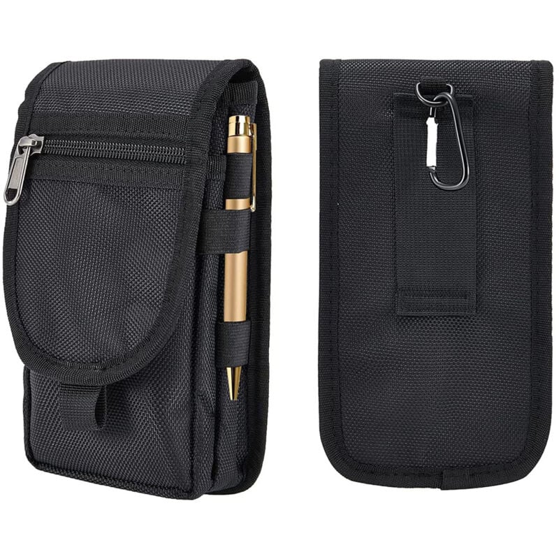foto del prodotto bebusingoto marsupio per telefono con fondina, grande marsupio per smartphone, marsupio da uomo multiuso, marsupio multiuso