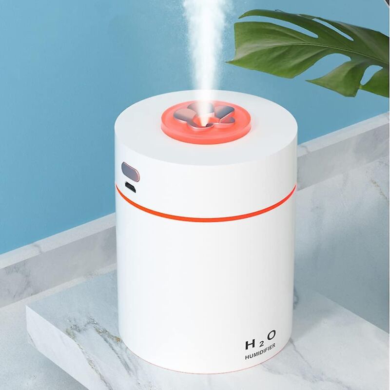 foto del prodotto bebusingoto mini umidificatore, umidificatore d aria con luce notturna colorata bianco 