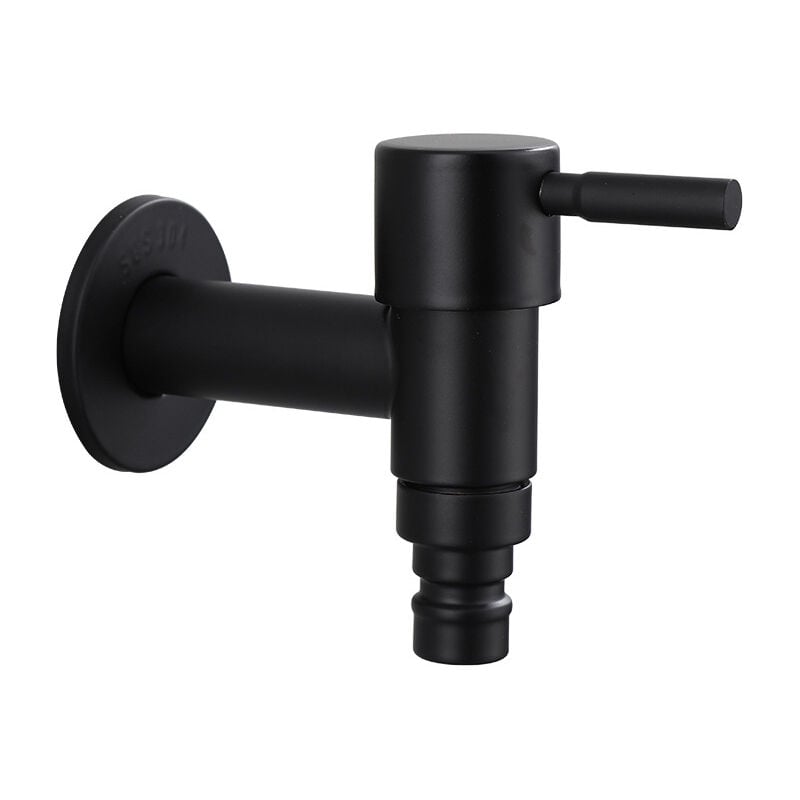 foto del prodotto bebusingoto miscelatore retr , nero vernice, rubinetto per lavatrice, rubinetto da giardino, rubinetto per bagno esterno