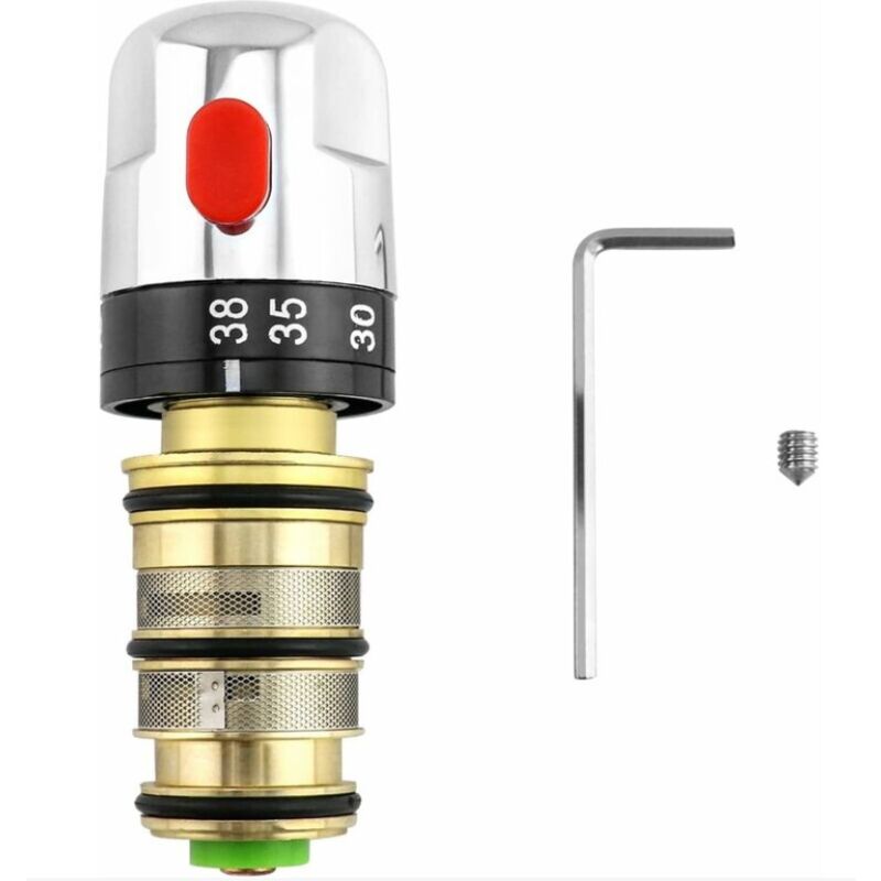 foto del prodotto bebusingoto miscelatore termostatico, miscelatore termostatico doccia, cartuccia miscelatore doccia in ottone