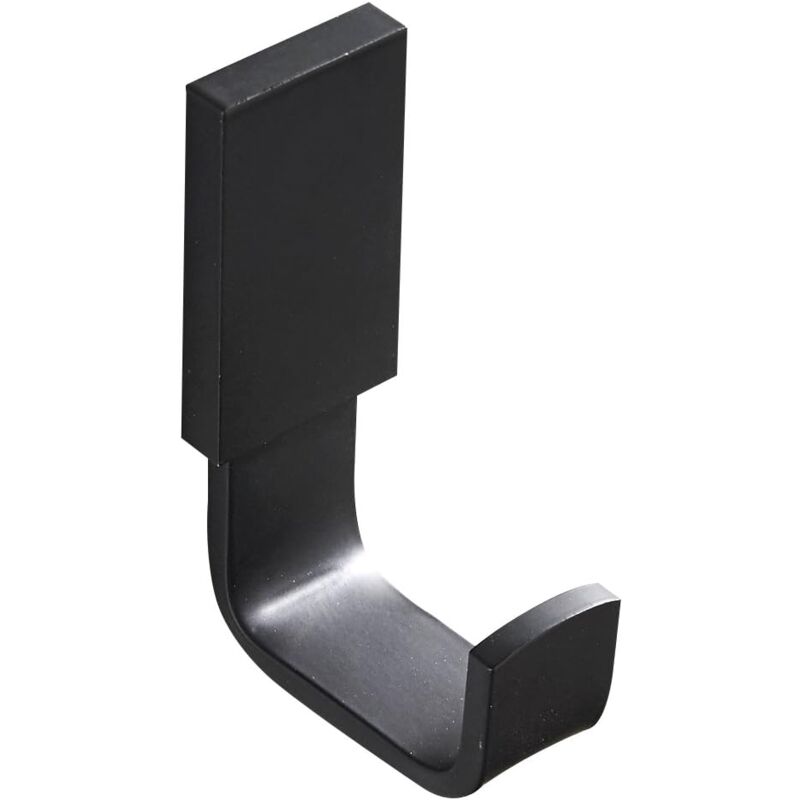foto del prodotto bebusingoto nero opaco confezione da 1, gancio per asciugamano e salvietta flybath, appendiabiti, cappello, accappatoio, cucina e camera da letto,