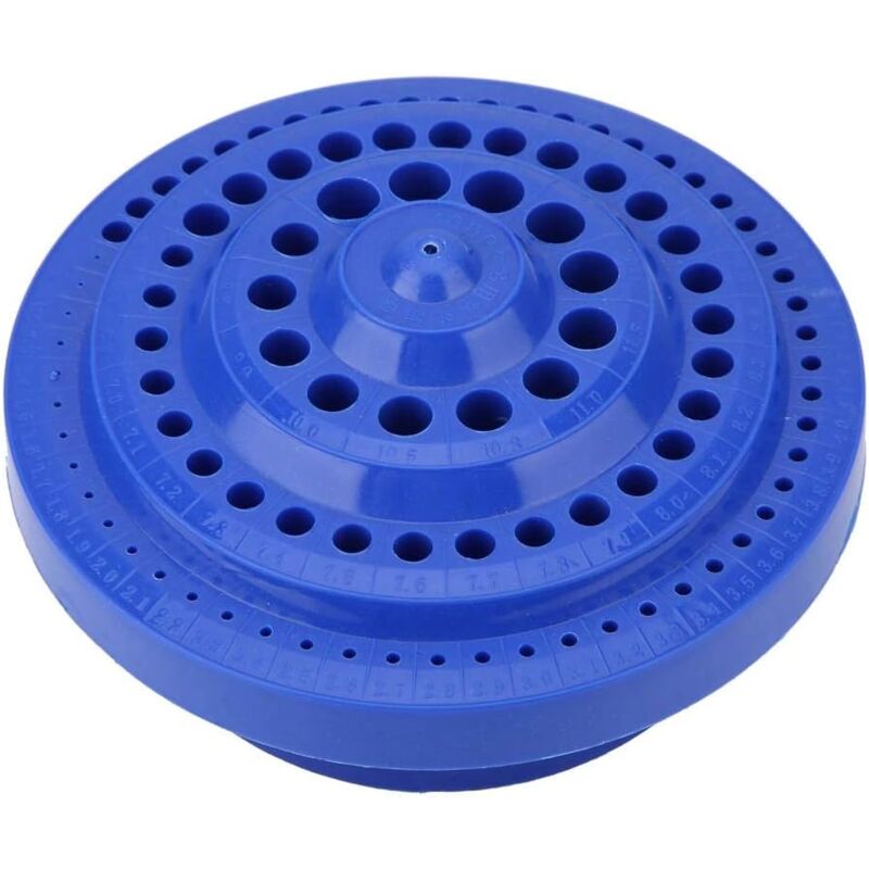 foto del prodotto bebusingoto organizzatore per punte da trapano 100 pezzi di supporto rotondo in plastica per utensili da 1 13 mm