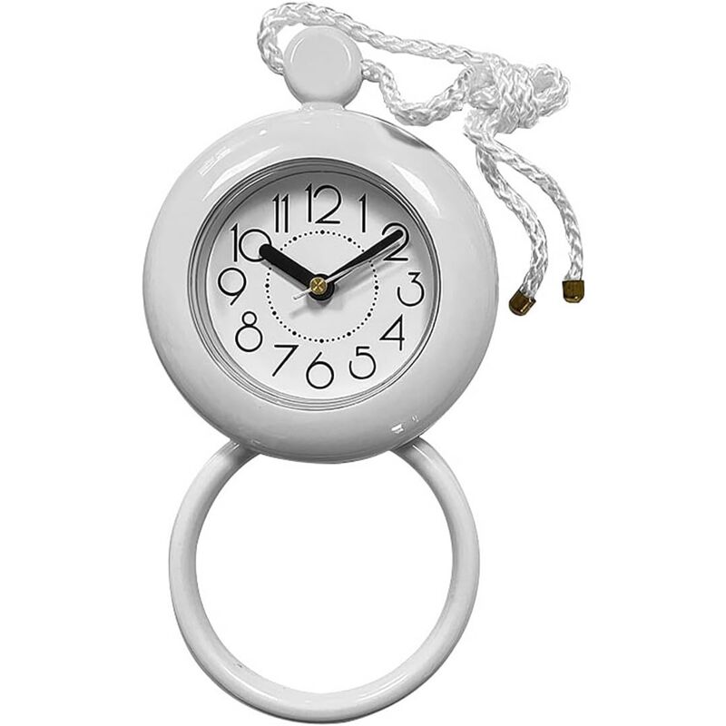 foto del prodotto bebusingoto orologio da bagno impermeabile orologio da doccia con asciugamano appeso orologi impermeabili per bagno orologi timer da cucina bianco 