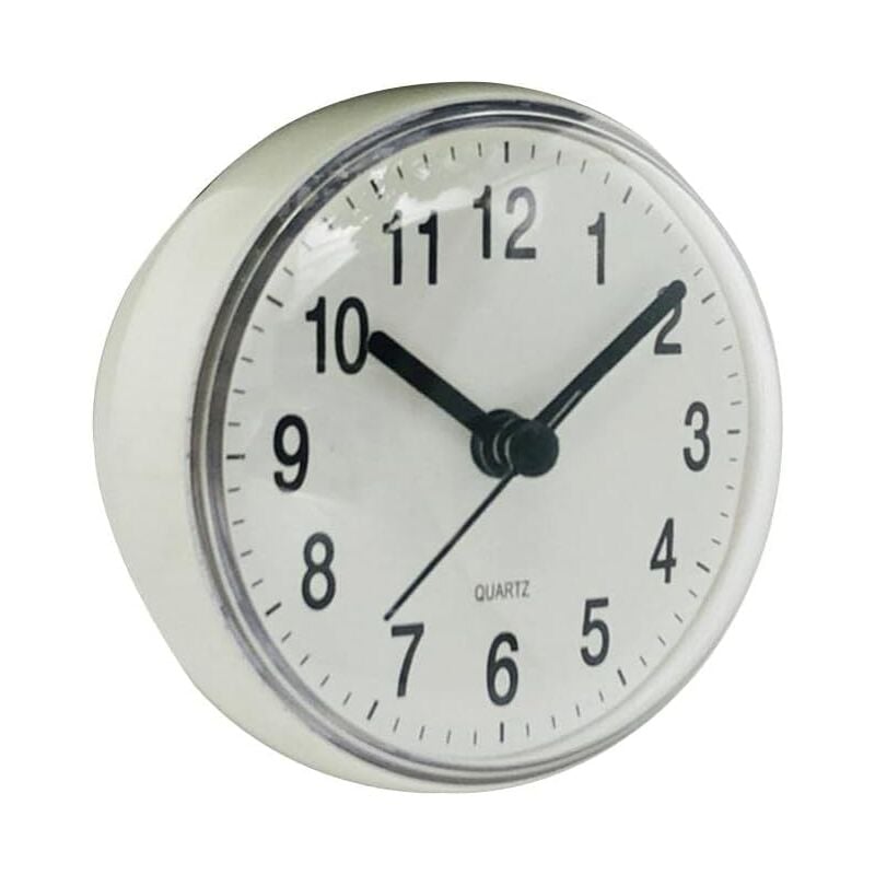 foto del prodotto bebusingoto orologio da parete impermeabile con ventosa da bagno, 70 mm, adatto per cucina, bagno e piccoli orologi da tavolo.