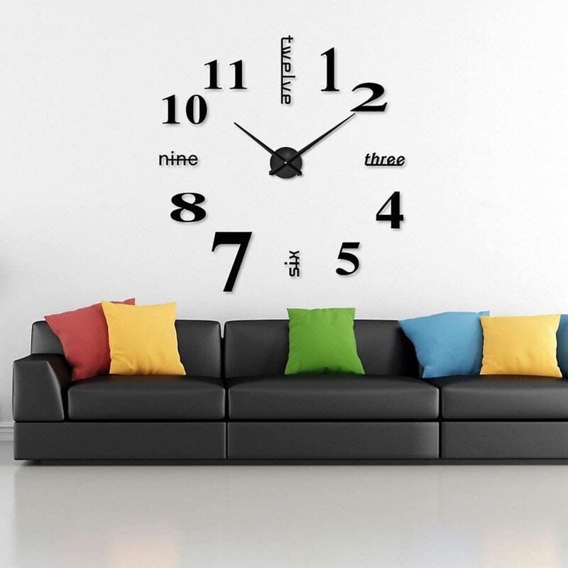foto del prodotto bebusingoto orologio da parete silenzioso senza cornice con numeri romani, su e gi , per l arredamento di casa e ufficio