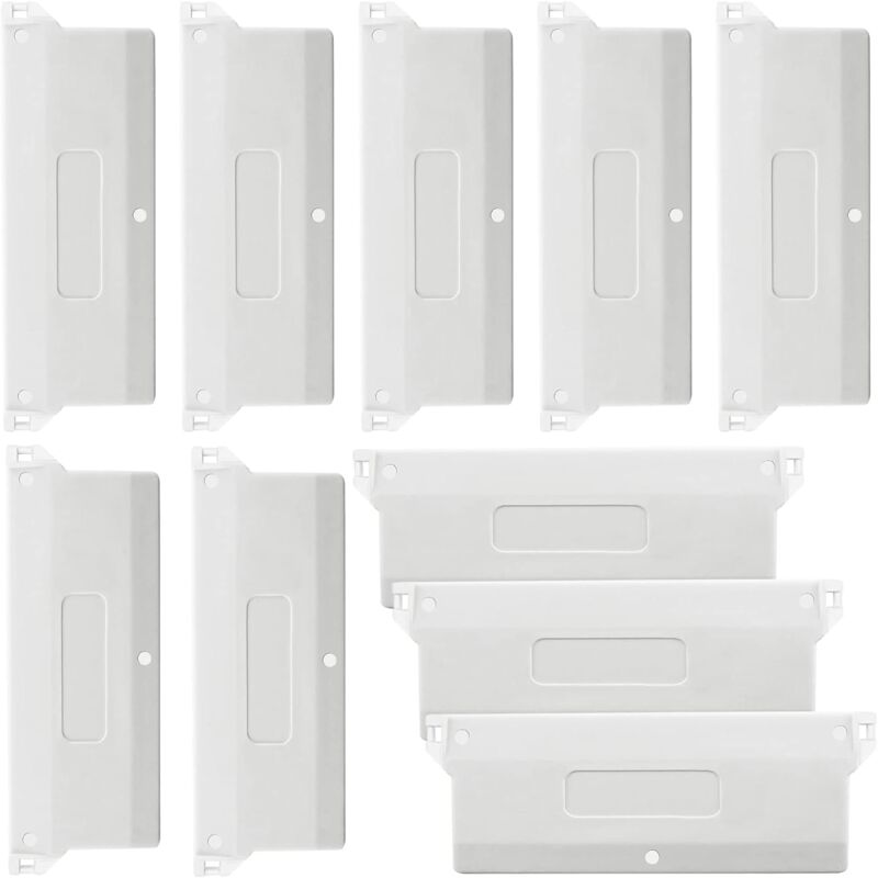 foto del prodotto bebusingoto pesi per veneziane verticali californian blind, 10 pezzi, pesi per veneziane verticali, stecche per veneziane verticali, 127 mm, bianco