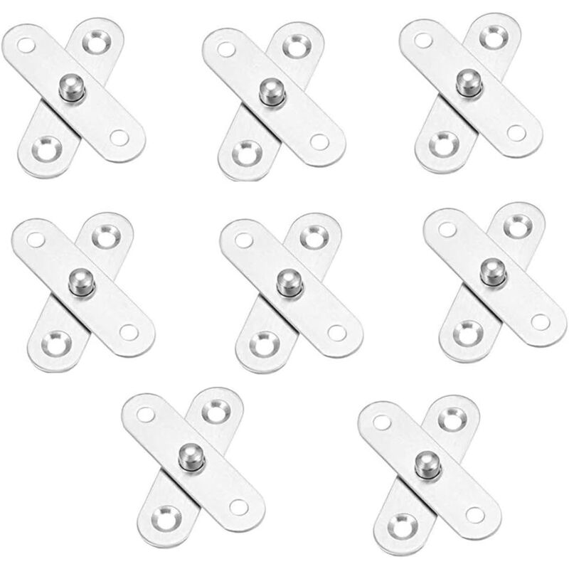 foto del prodotto bebusingoto pezzi cerniere a 360 gradi, cerniera in acciaio inossidabile, cerniera girevole, per porte anteriori, armadi, credenze, bagni, davanzali