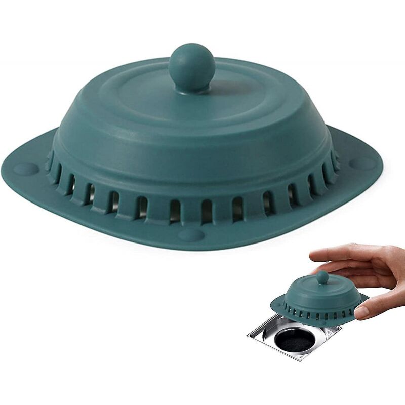 foto del prodotto bebusingoto pezzi di accessori per lavandino, copri scarico pavimento in silicone, raccogli capelli in silicone con ventosa, raccogli capelli per