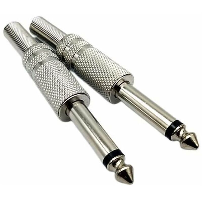 foto del prodotto bebusingoto pezzi jack presa jack 6,35 mm maschio a saldare connettore spina maschio stereo saldare 100 metallo,