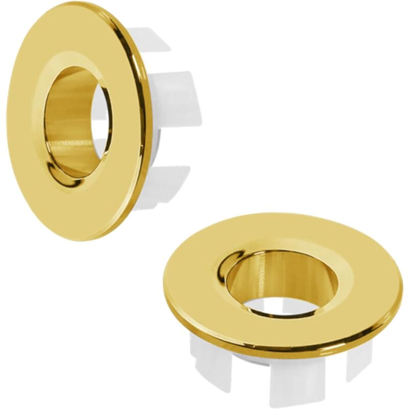 foto del prodotto bebusingoto - pezzi troppopieno per lavandino, anello di troppopieno per lavandino, anelli di troppopieno per lavandino, copertura di troppopieno per lavandino in ottone, foro circolare per lavandino pe