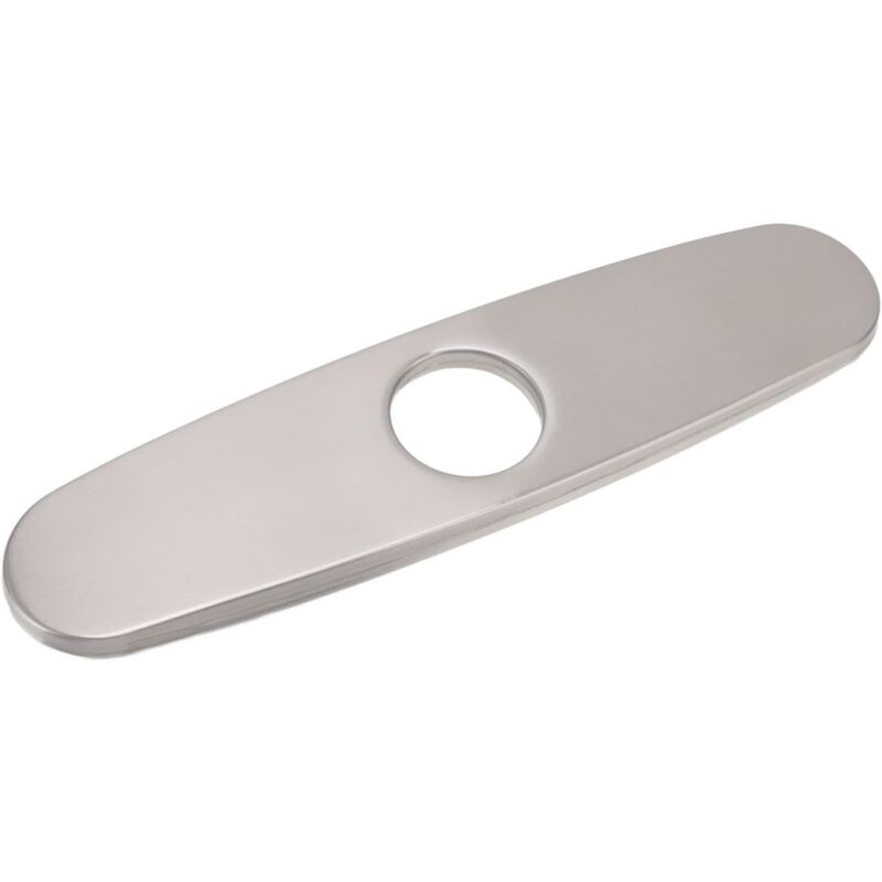 foto del prodotto bebusingoto piastra di copertura per rubinetto del lavandino piastra inferiore in acciaio inossidabile spazzolato 304 per foro rubinetto da cucina