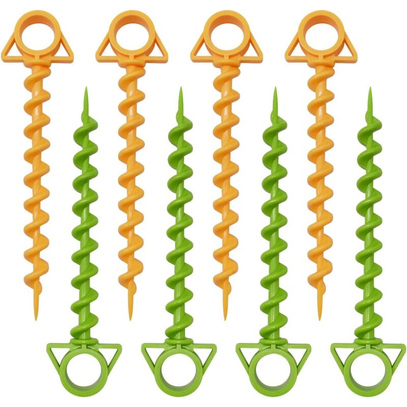 foto del prodotto bebusingoto picchetti per tenda, picchetti in metallo per impieghi gravosi, picchetti per ancoraggio a terra, picchetti per tenda in tela,