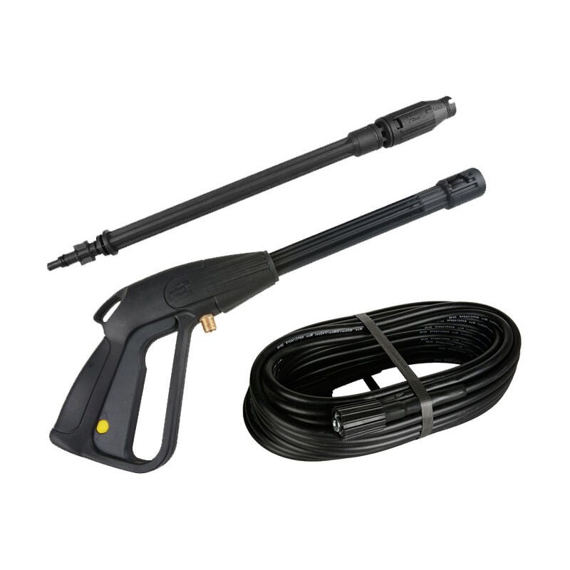 foto del prodotto bebusingoto pistola per idropulitrice ad alta pressione in nylon m22x1,5, mandrino da 15 mm con tubo accessorio ugello regolabile lunghezza