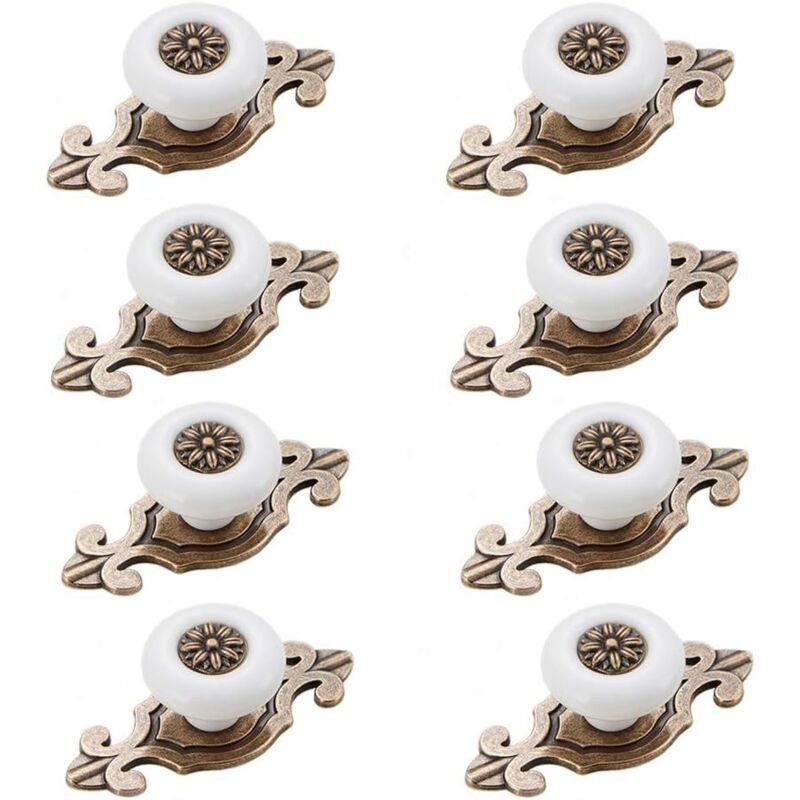 foto del prodotto bebusingoto pomelli per mobili in stile vintage per cassetti, con viti e accessori.