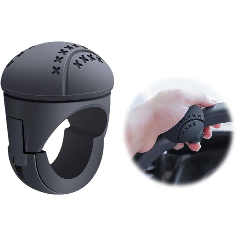 foto del prodotto bebusingoto pomello universale per volante auto pomello power spinner adatto per volante booster ball per auto, camion, carrelli elevatori,