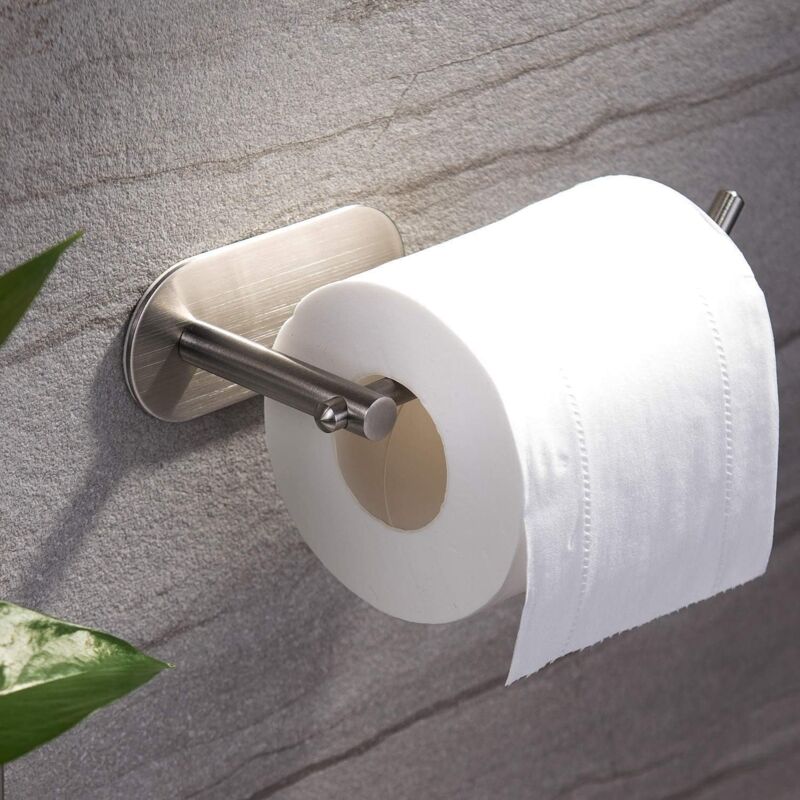 foto del prodotto bebusingoto porta carta igienica senza foratura, porta carta autoadesivo, porta carta igienica in acciaio inox