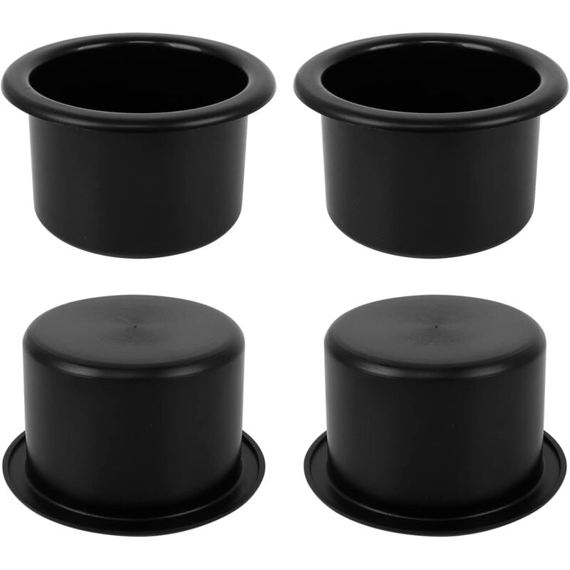 foto del prodotto bebusingoto portabicchieri da 4 pezzi, portabicchieri per bevande, portabicchieri universale nero per auto, barca, divano, camper, yacht diametro
