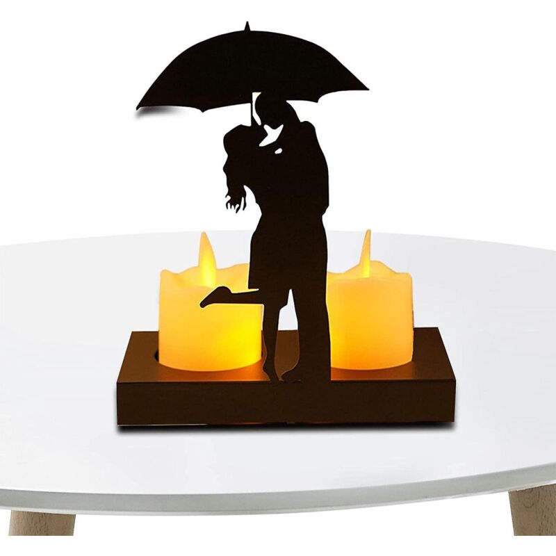 foto del prodotto bebusingoto portacandele da tavolo per matrimoni, centrotavola romantici per matrimoni portacandele in metallo, articoli per feste