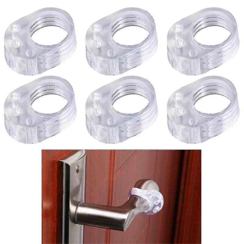 foto del prodotto bebusingoto protezioni per maniglie porte per pareti, protezioni per maniglie porte in pvc, 6 pezzi