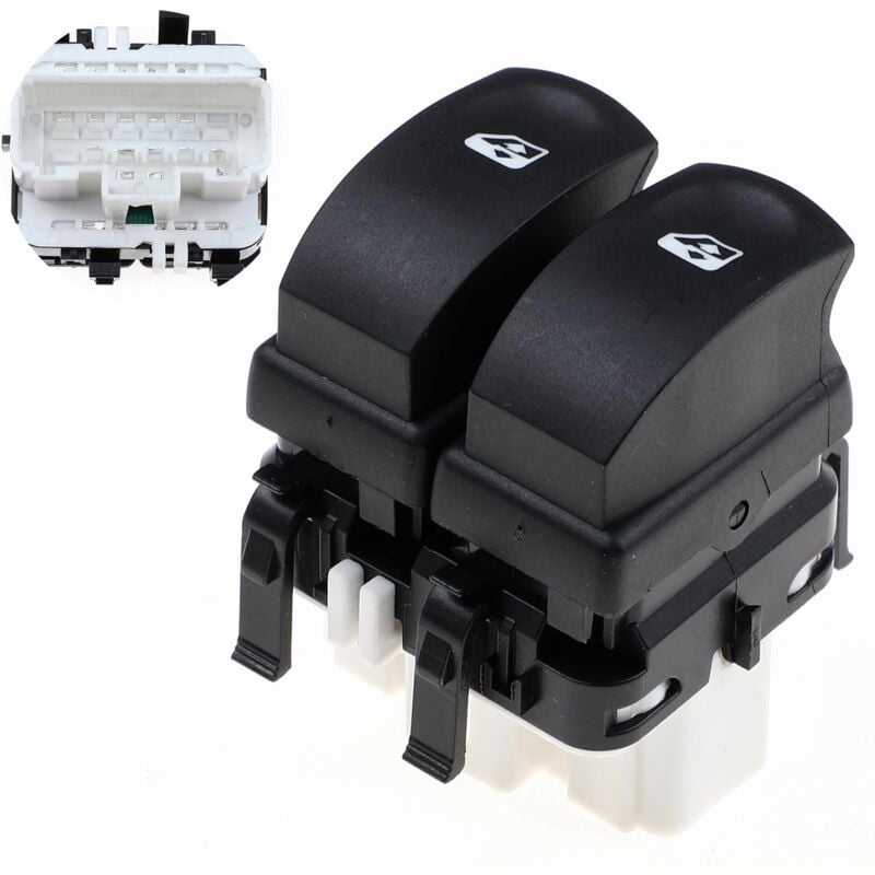 foto del prodotto bebusingoto - pulsante alzacristalli per clio 3 modus socket colore bianco 8200214943