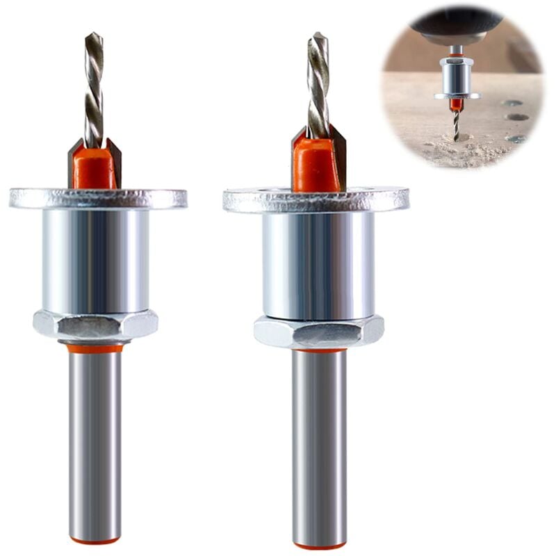 foto del prodotto bebusingoto punte per trapano svasatore da 8 mm, set di punte per trapano svasatore hss, set di punte per trapano svasatore per lavorazione del