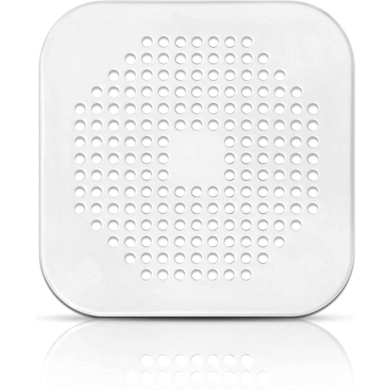 foto del prodotto bebusingoto raccogli capelli per doccia grigio o bianco filtro in silicone per lavandino vasca doccia tappo in gomma per bagno cucina bianco 