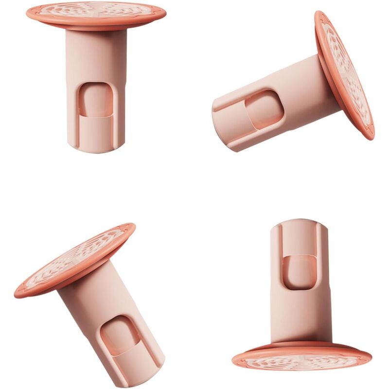foto del prodotto bebusingoto raccoglitore di capelli in silicone da 4 pezzi, protezione universale per scarichi, anti intasamento, facile da pulire, usato