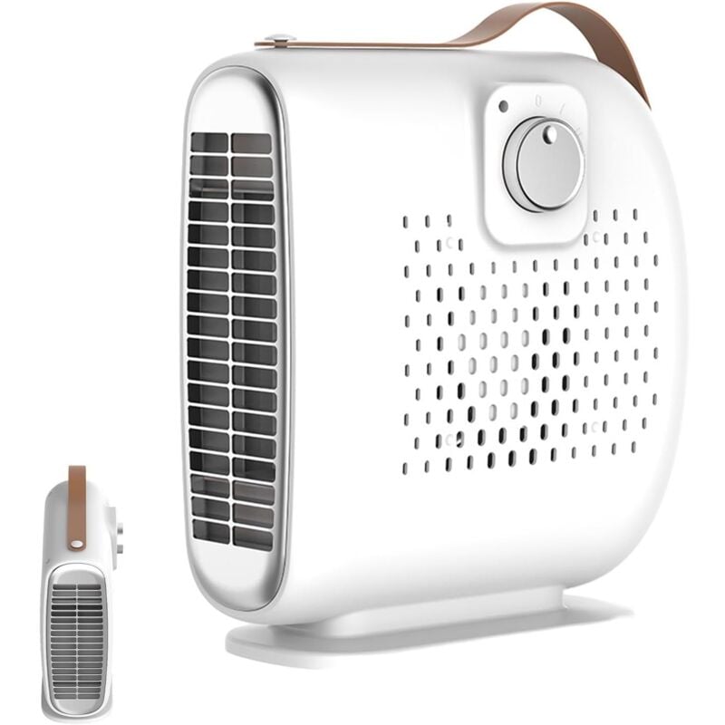 foto del prodotto bebusingoto - riscaldatore elettrico per ufficio riscaldatore portatile a basso consumo con due velocità del vento, riscaldatore per il bagno di casa