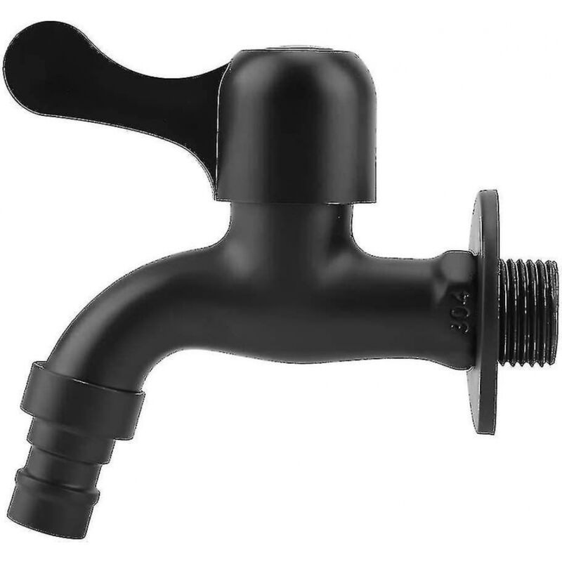 foto del prodotto bebusingoto rubinetto da esterno in acciaio inossidabile 304, rubinetto da parete nero, rubinetto da giardino per bagno