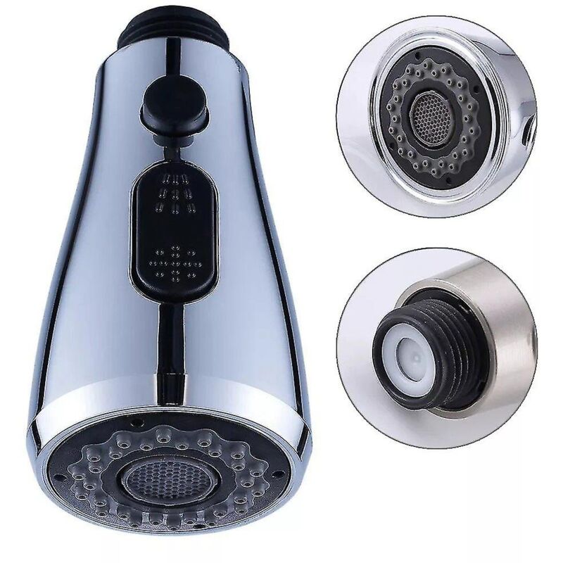 foto del prodotto bebusingoto rubinetto estraibile per lavabo del bagno, sprinkler, doccia estraibile per cucina, tre funzioni, pu essere appeso, doccia estraibile