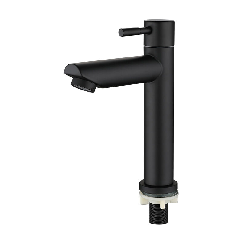 foto del prodotto bebusingoto rubinetto per lavandino, rubinetto per bagno, rubinetto con beccuccio, rubinetto per acqua fredda, valvola a colonna, altezza totale 18