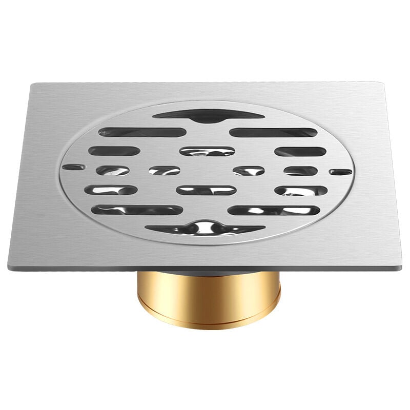 foto del prodotto bebusingoto scarico per doccia quadrato antiodore in acciaio inox spesso 100 x 100 mm