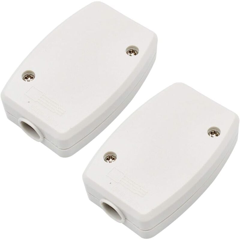 foto del prodotto bebusingoto scatola di derivazione elettrica 2 pezzi, 3 poli, connettore per cavo elettrico, bianco
