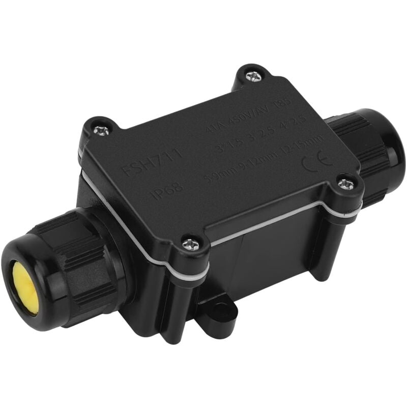 foto del prodotto bebusingoto scatola elettrica impermeabile per esterni ip68, scatola di giunzione impermeabile a 2 vie, scatola di giunzione per connettori per