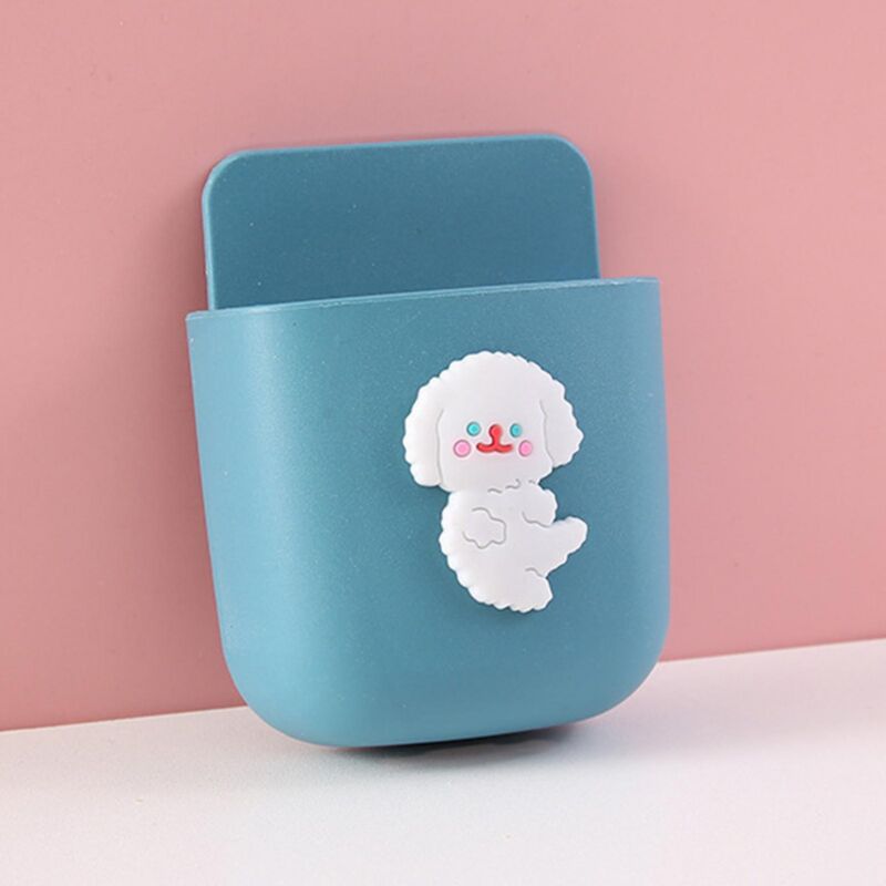 foto del prodotto bebusingoto scatola portaoggetti da parete con motivo a cartone animato, contenitore per cellulare, motivo cane blu, per la decorazione della casa