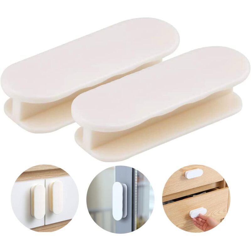 foto del prodotto bebusingoto set di 2 maniglie per porte da balcone, maniglie per porte, maniglie per porte autoadesive, maniglie per armadi, porta da balcone,