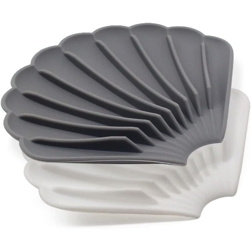 foto del prodotto bebusingoto set di 2 portasapone, portasapone scolapiatti, portasapone doccia, spesso, antiscivolo, pieghevole per lavandino, doccia, bagno, cucina