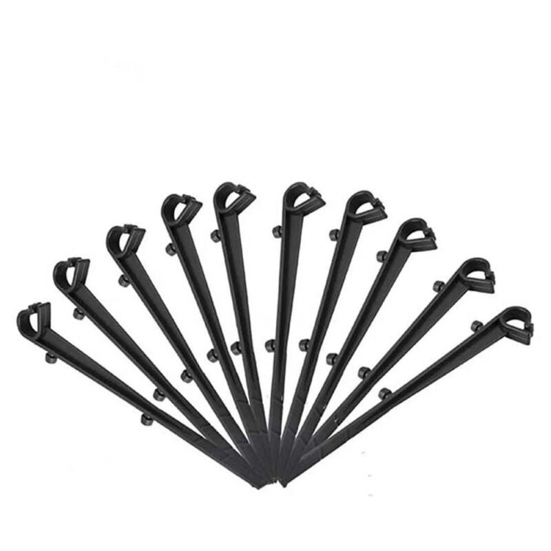 foto del prodotto bebusingoto set di 20 ganci di fissaggio per rete di protezione grondaie in pp, lunghezza 16 cm, nero