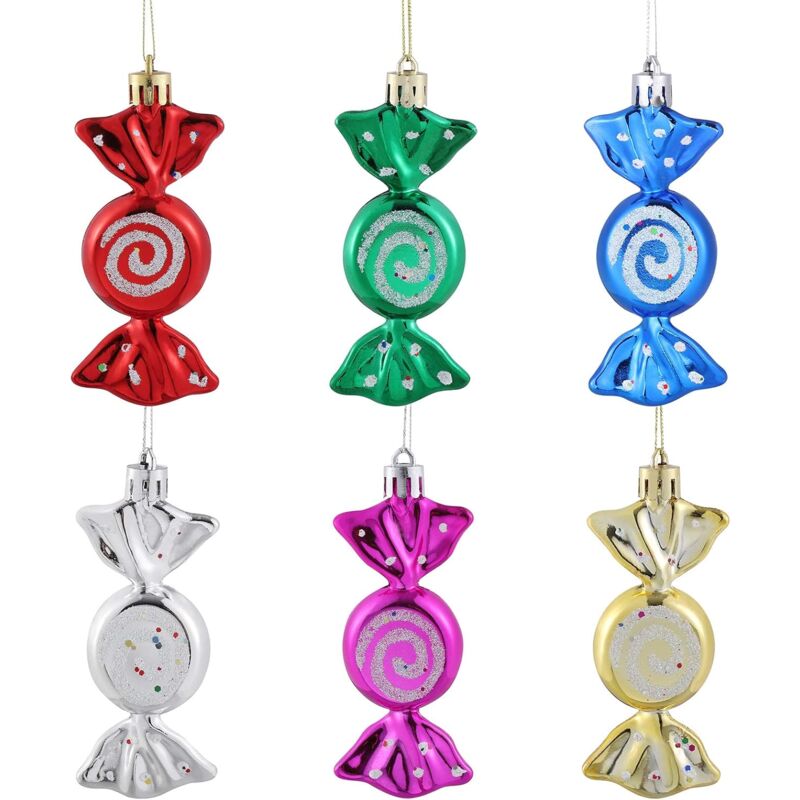 foto del prodotto bebusingoto set di 6 decorazioni per l albero di natale decorazioni per l albero di natale adatte a feste e celebrazioni.