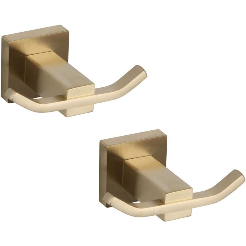 immagine 0 del prodotto bebusingoto set di accessori per il bagno da 2 pezzi con doppio gancio per accappatoio, montaggio a parete, acciaio inossidabile sus304, finitura