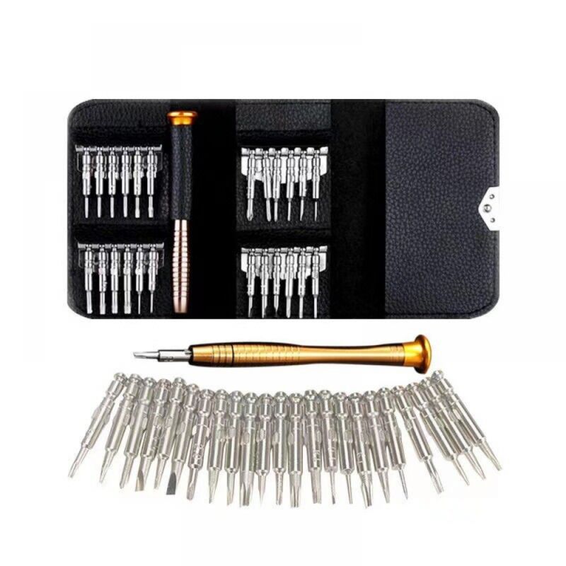 foto del prodotto bebusingoto set di mini cacciaviti magnetici di precisione professionali 25 in 1, facili da trasportare, adatti per la riparazione di prodotti