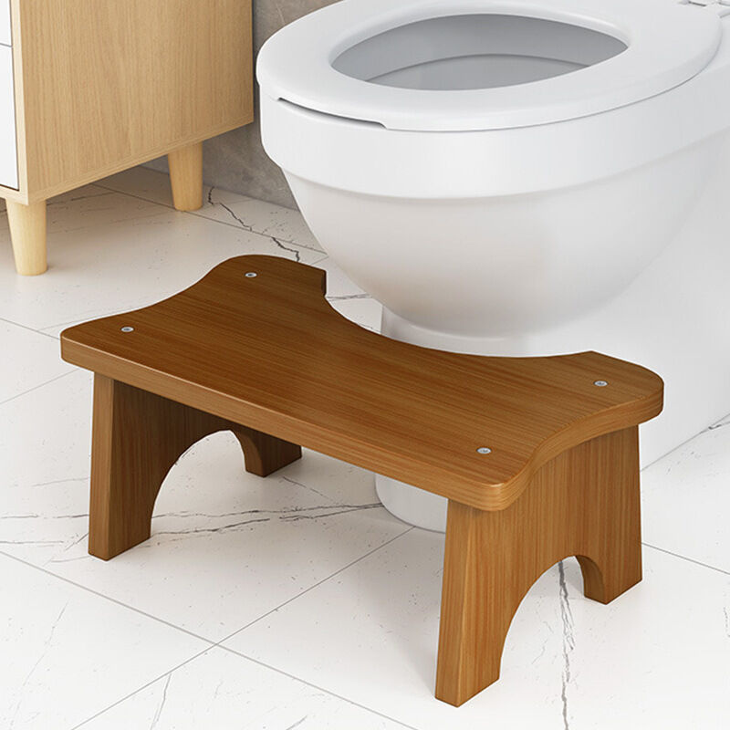 foto del prodotto bebusingoto sgabello per wc, sgabello per wc in bamb , sgabello per wc a forma di c resistente, sedile per wc antiscivolo, poggiapiedi per casa e