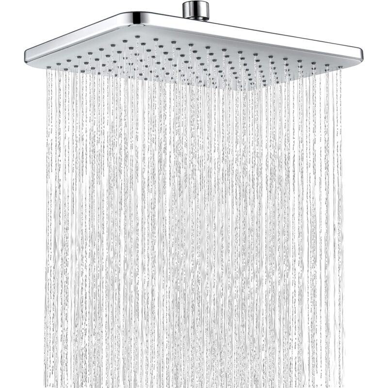 foto del prodotto bebusingoto soffione doccia a cascata in acciaio inox, soffione doccia a soffitto a pioggia, soffione doccia fisso ad alta pressione per bagno