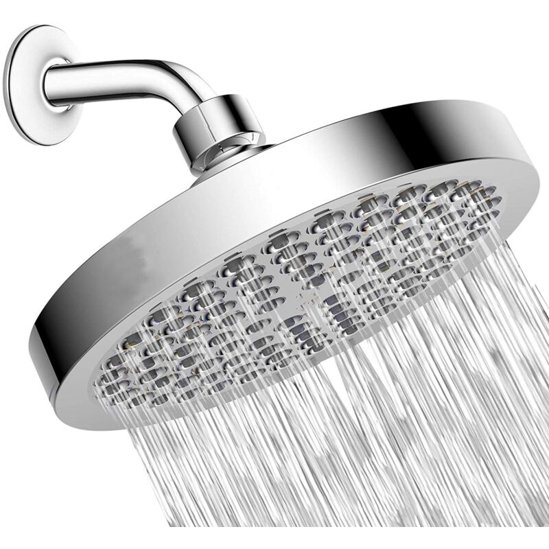 foto del prodotto bebusingoto soffione doccia pioggia ad alta pressione design di lusso premium installazione in 1 minuto sostituzione regolabile e facile da