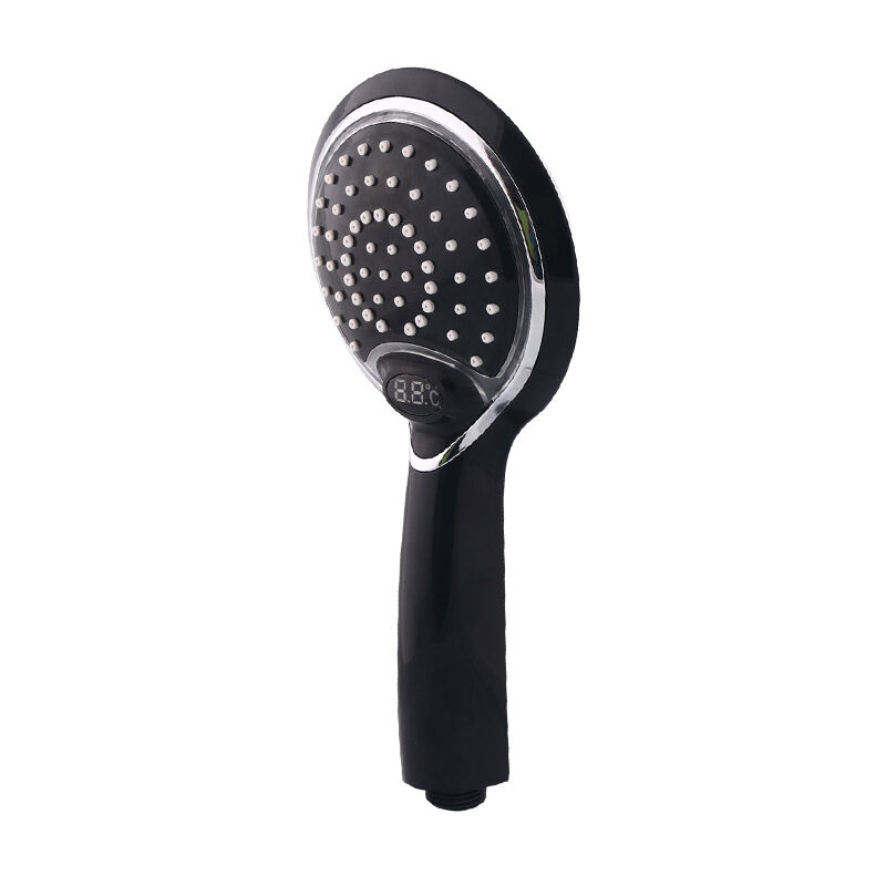 foto del prodotto bebusingoto soffione doccia, soffione doccia portatile a led a 3 colori, display digitale della temperatura, soffione doccia per bagno,