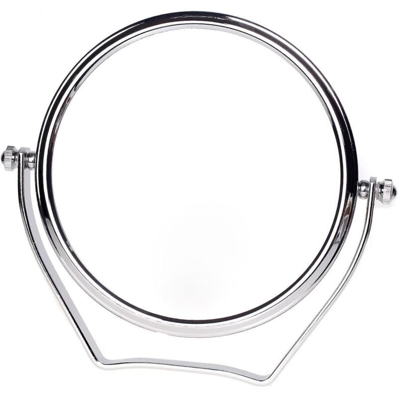 foto del prodotto bebusingoto specchio da trucco ingranditore 10x, compatto, con supporto da pavimento da 6 pollici, cromato, 15,3 cm