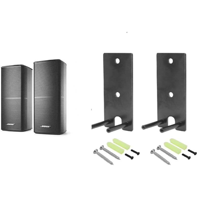 foto del prodotto bebusingoto staffa di montaggio a parete per bose omnijewel lifestyle 650 home speaker, bose surround speakers 700 staffe di ricambio 1 paio 