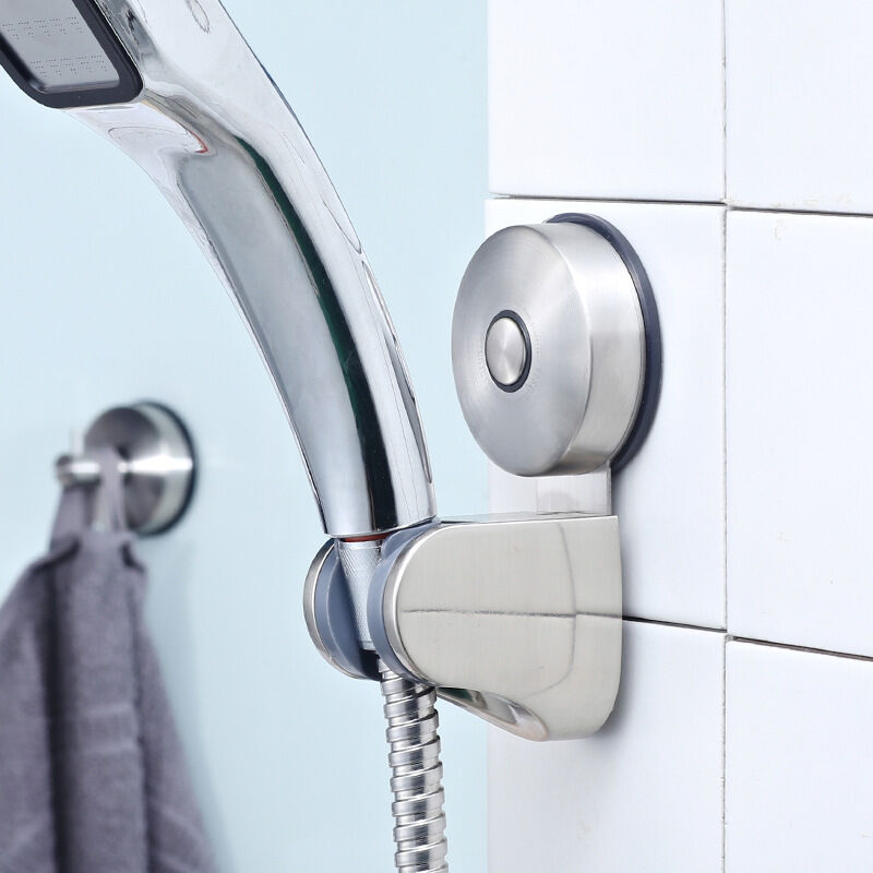 immagine 0 del prodotto bebusingoto supporto per doccia a ventosa in acciaio inossidabile, supporto per soffione doccia regolabile da parete senza fori per bagno, supporto